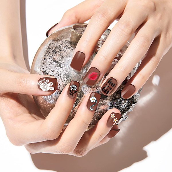 Fototerapi-penna, färgad gradient nagelborste, nagelspetskonstdesignverktyg