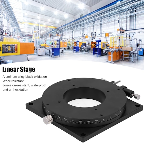 Manuell Linjär Glidbord FineTune Rotations Plattform Kulscen Aluminiumlegering Diameter 200mm