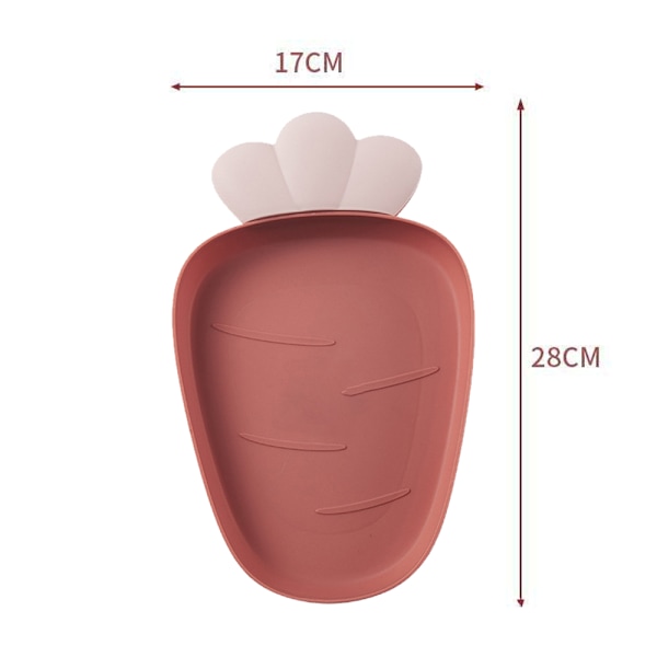 Jordgubbar Plastbrickor Snacktallrikar Köksskålar,2 Pack Plasttallrikar Serveringsfat Matbricka Dekorativa serveringsbrickor för