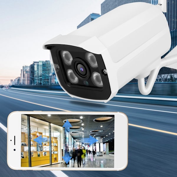 Q8 Utomhus Vattentät 1080P WIFI Kulkamera CCTV Hem Säkerhetssystem 110-240V(AU)