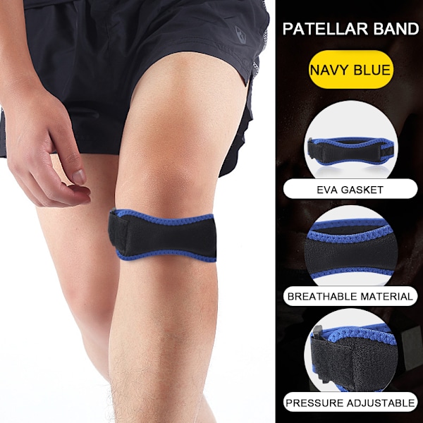 Knäskyddsbandage, lämplig för artrit, ACL, löpning, basket, meniskskada