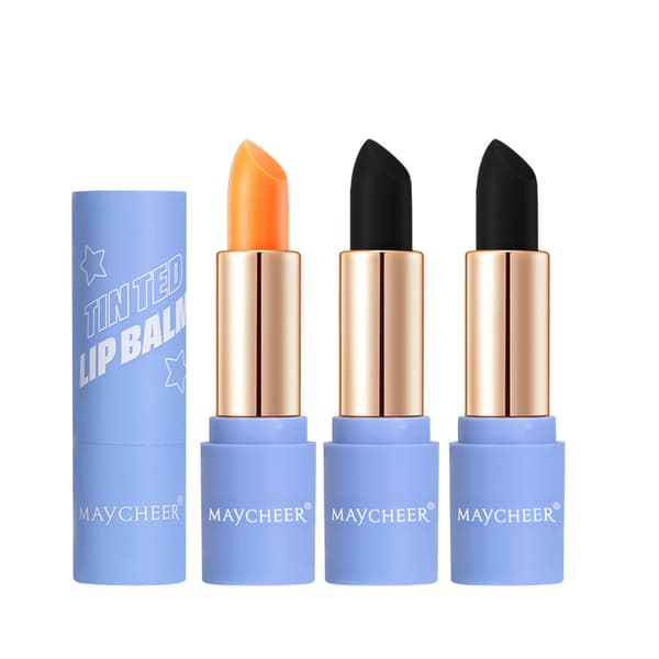 Black color-changing lipstick, moisturizing and long-lasting, smudge-proof.
