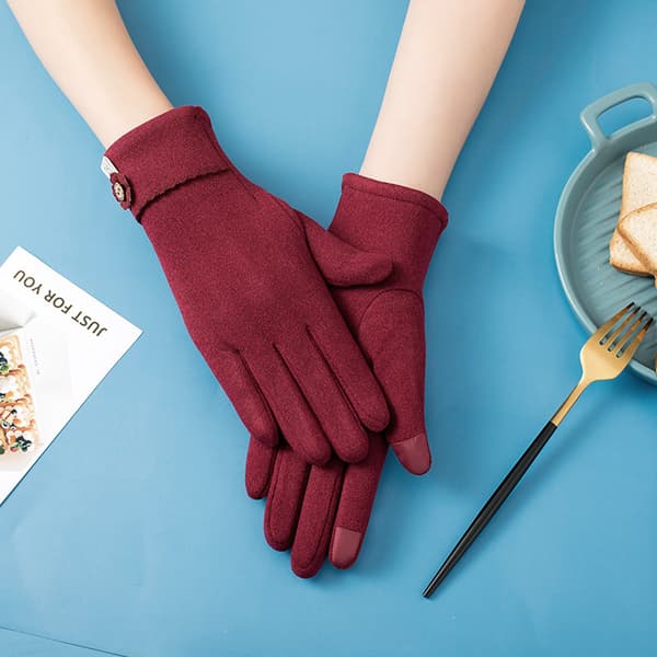 Women's Warm Winter Gloves, Touchscreen Compatible Fleece Lined Windproof Driving Gloves Hand Warmers[TT]