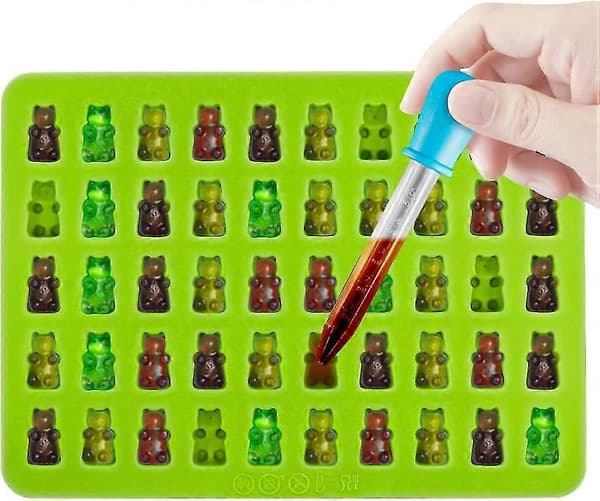 Silikonformar & isbitsbrickor, 3-pack Acsergery geléformar, chokladformar, tvålformar present