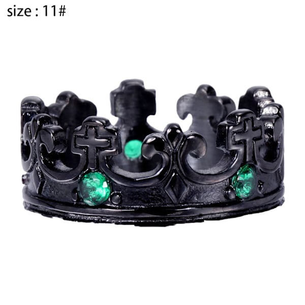 Royal King Knight Crown Ring til mænd