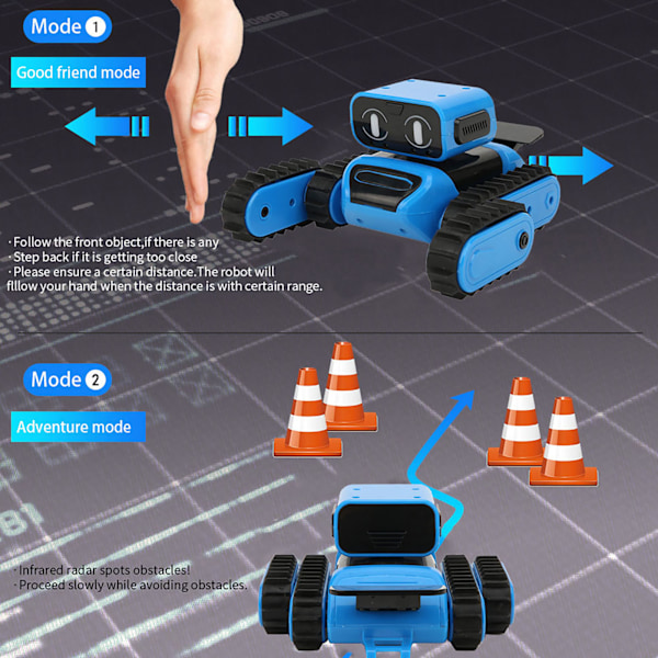 Robotti-lelu DIY-kokoonpano Ohjelmoitava Lasten Koulutusrobottilelu Lahja Eletyypit