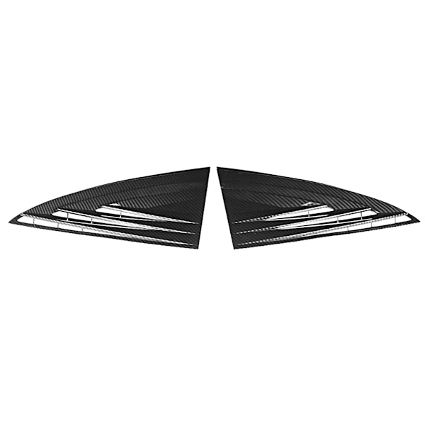Sort Bagrude Louver Shutter Cover Trim til Tesla Model 3 2018-2019 Biltilbehør