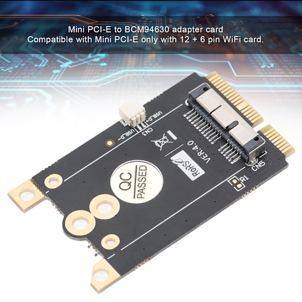 Adapterkort Mini PCI‑E till BCM94630 Konverterare för Windows 7 / Windows 8 / Windows 8.1