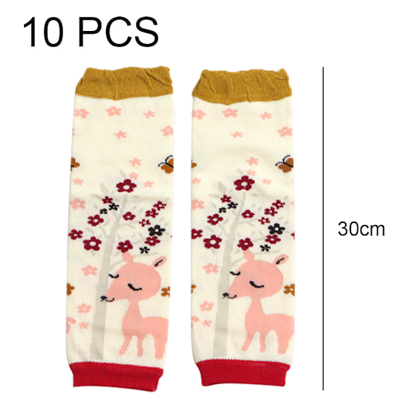 10 par Baby Benvärmare Leggings Knäskydd strumpor för småbarn