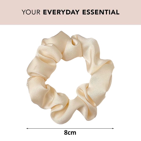 Svart satengscrunchie, satengscrunchie for jenter | Søt satengscrunchie