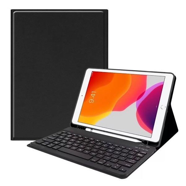 Tangentbordsfodral Trådlöst tangentbordsskydd med pennhållare Tangentbordsfodral för ipad 11-tums Pro/10,9 Universal [2021/2020/2018]