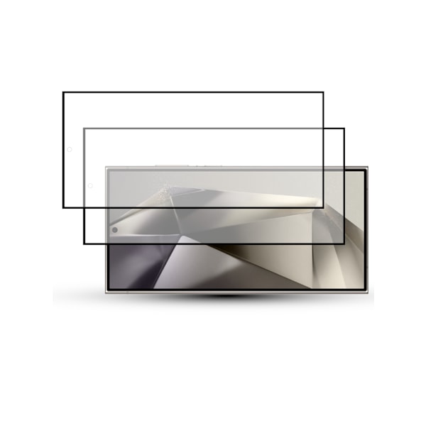 2-Pack Skärmskydd SAMSUNG S24 ULTRA 5G Härdat Glas 9H - Full Täckning