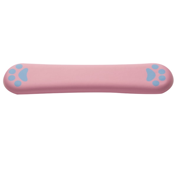 Handledsstöd för tangentbord, bekväm minnesskumfyllning, halkfri, söt kattklo - 38 cm