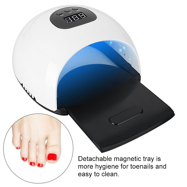 48W Professionell LED UV-nagellampa för gellack, salong, härdning, manikyr, EU-kontakt