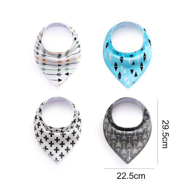 Salivduk Bebisbibb Fleece Bomulls Triangelduk