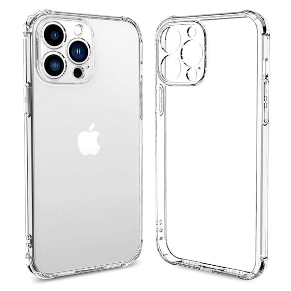 iPhone 13 Pro Max Stötsäkert Skal - Transparent TPU Design