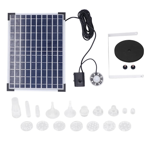 Solcelled Fuglebad Springvandspumpe Solvandspringvand Dypvandspumpe til Have 500L/H