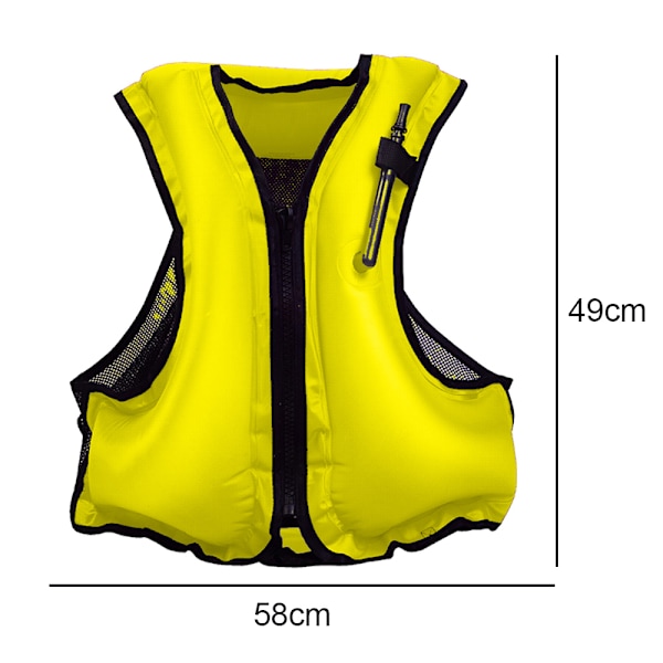 Snorkelvästar Uppblåsbara Jackor Lättviktiga för Dykning Surfing Simning Utomhus Vattensport