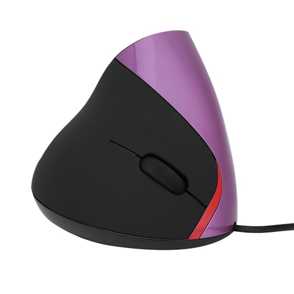 1600DPI USB Vertikal Trådbunden Mus Ergonomisk Design Handledsstöd Spelmus för PC Laptop Lila