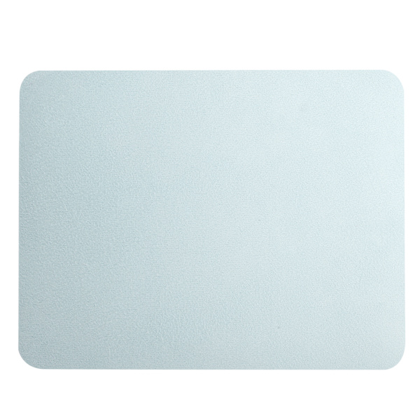 2 st Musmatta PVC Läder Vattentät Skrivbordsmatta Kudde Kontor Hem Musskydd 27x21cm Ljusblå