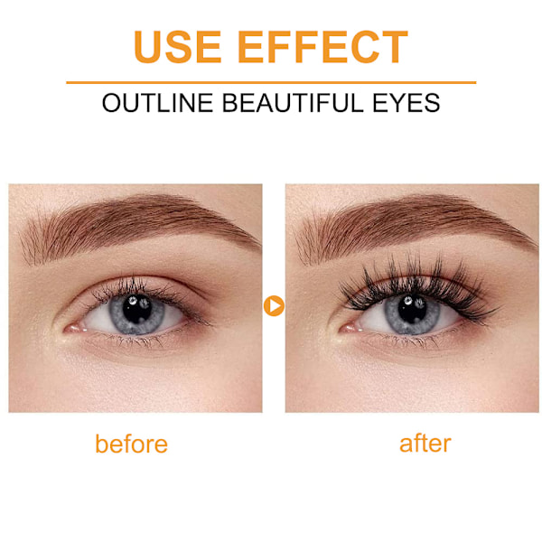 Falska ögonfransar Cat-Eye Fluffy Faux Mink Lashes Pack Dramatiska Långa Tjocka Volym Falska Ögonfransar