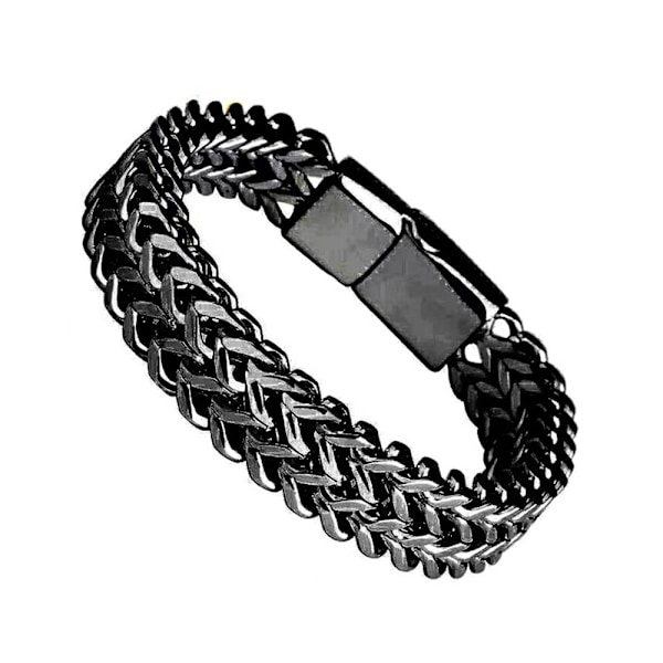 Armbånd i rustfritt stål, Franco Link, for menn og kvinner