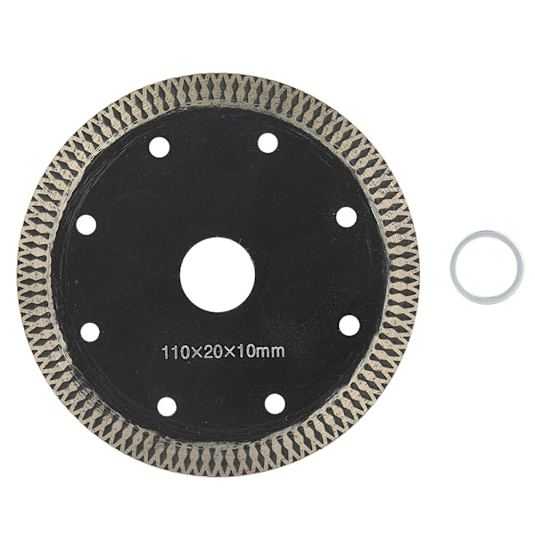 110mm Diamant Savblad Rundt Skæredisk Hjul Keramik Fliser Skære Værktøjer (Sort)