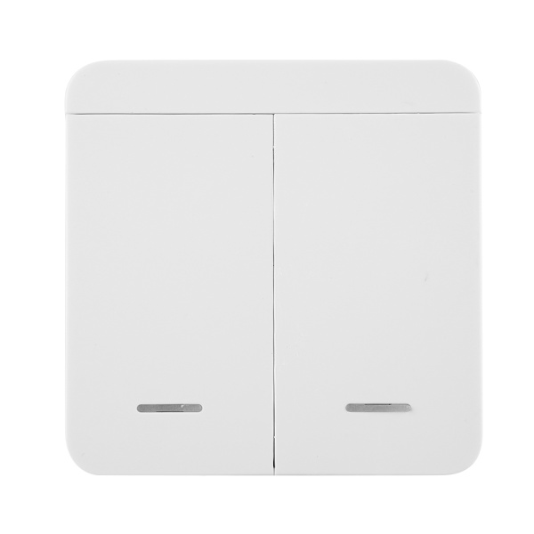 Smart Trådlös Fjärrkontroll EV1527yk Väggmonterad Brytarpanel Inbyggt Batteri (2 Knappar)