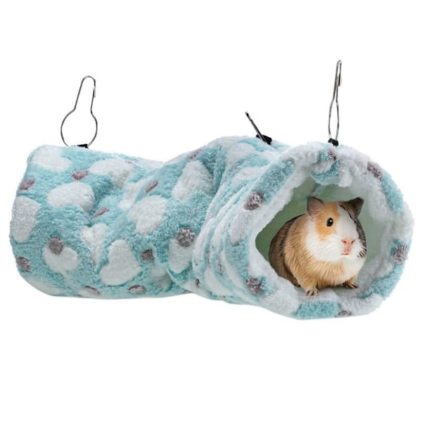 Hängande tunnel för smådjur, hängande hamsterleksaker, sockerglidflygplanshängmatta burtillbehör sängkläder för chinchilla