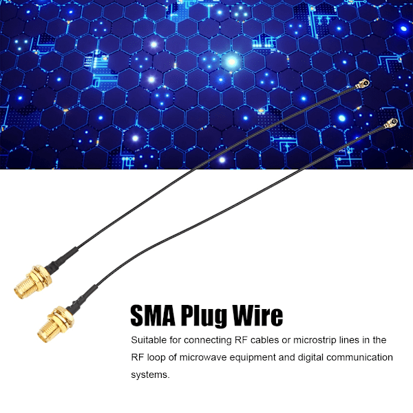 10 st RF-adapterpigtailkabel IPEX till SMAk U.FL antennmatare 15 cm jumpertråd för ansiktsigenkänningsmodul