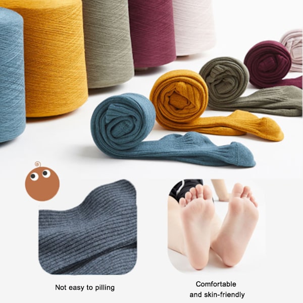 4-pack Baby Strumpbyxor – Tjocka Toddler Leggings för Flickor – Sömlösa Stickade Bomullsstrumpor – Spädbarns Strumpbyxor