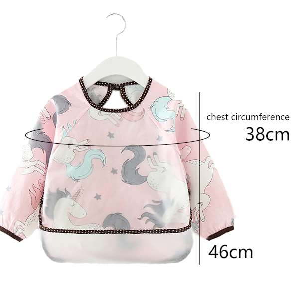 Børneoveralls, Vandafvisende Langærmede Vendbare Tøj, Baby Spiser Tøj