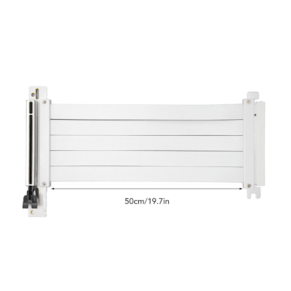 PCIE 4.0 X16 Förlängare 128GB/bsp Höger Vinkel EMI-Skärmning Plug and Play GPU Förlängningskabel för RTX3090 RTX3080 RTX3070 19.7in
