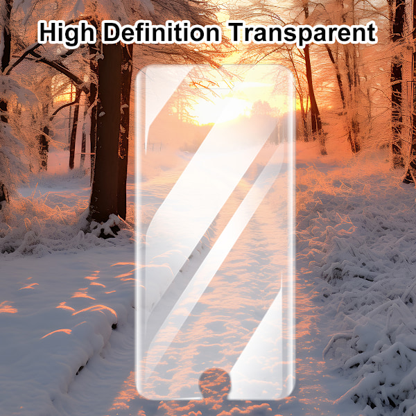 3x Herdet Glassbeskyttelse iPhone 6/7/8 Plus 5D Dekker hele skjermen Svart Transparent