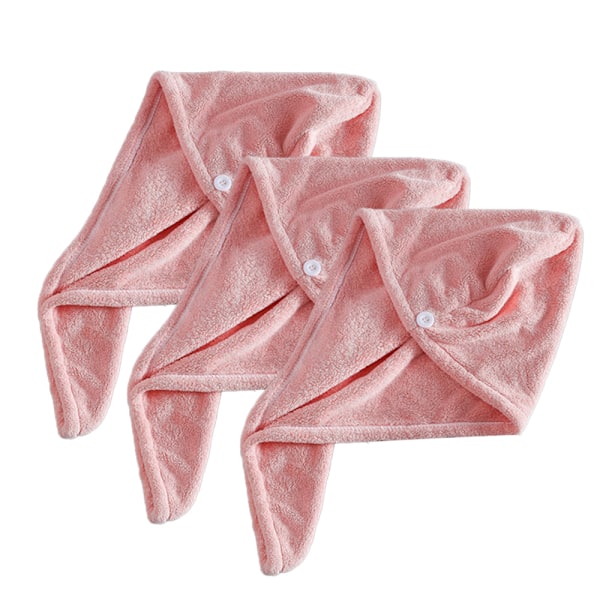 Mikrofiber Hårhanddukspaket - 3-pack Snabbtorkande Hårhanddukar, För Män och Kvinnor