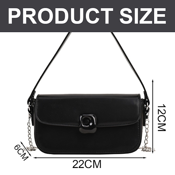 Ny PU-läder Joker Crossbody Bag Liten mode bärbar liten väska