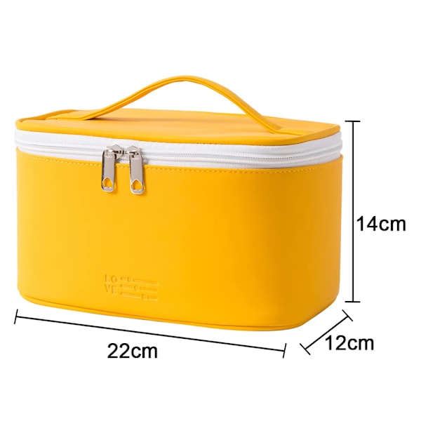 Väska Bärbar Resekosmetisk Väska för Kvinnor, Skönhetsblixtlås Makeup Organizer