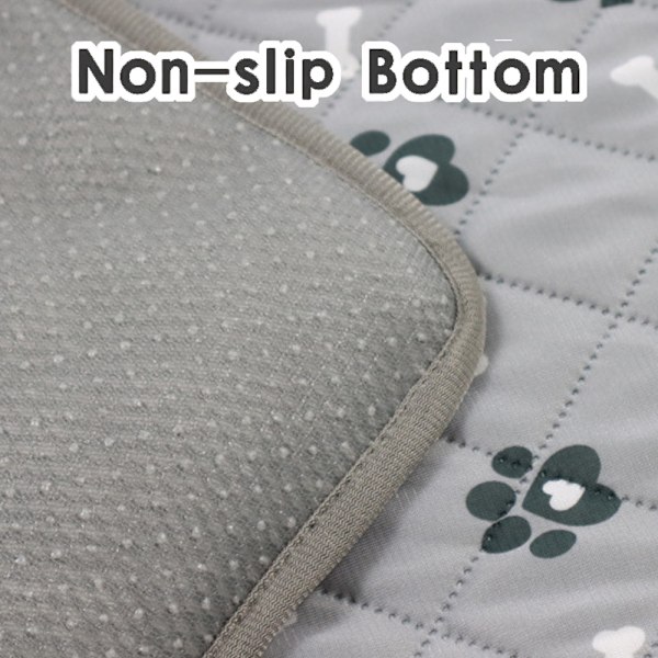 Trykt åndbar anti-slip hundemåtte kæledyrs køle-is-måtte kattekøle-måtte Sommer is-silke kølig kæledyrsmåtte