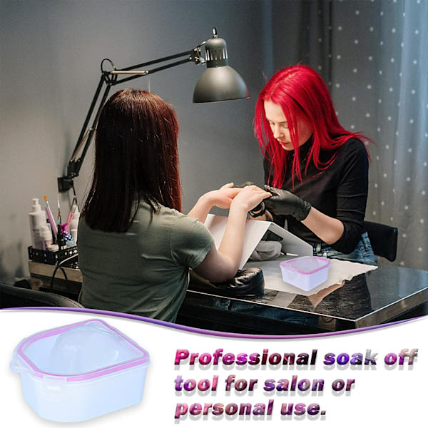 2-pack Nagelblötläggningsskål Nagelblötläggningsskål Akryl Gel Polish