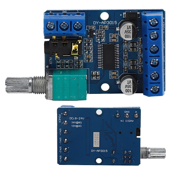 30Wx2 Digital Förstärkarkort 12V/24V Drivs DIY Stereo Förstärkningsmodul