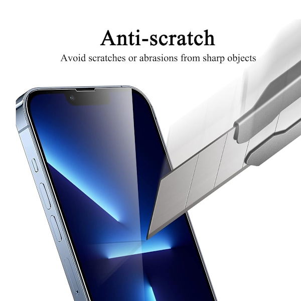 3-delat set för iPhone 13 Pro Max härdat glas skärmskydd