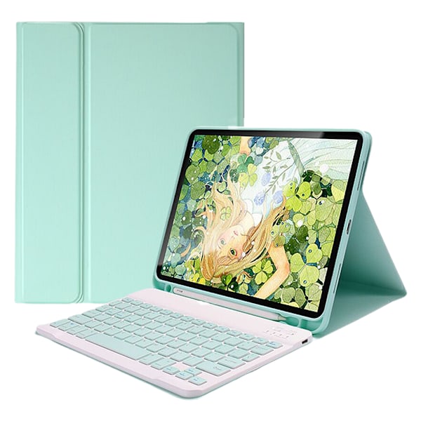 Tangentbordsfodral Trådlöst tangentbordsskydd med pennhållare Tangentbordsfodral för ipad 11-tums Pro/10,9 Universal [2021/2020/2018]