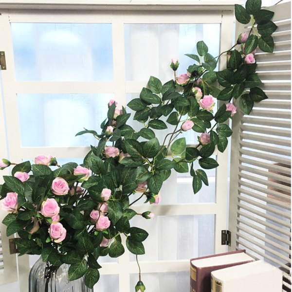 Rose Flower Vine, konstgjorda blommor för hembröllopsinredning