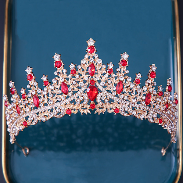 Prinsesskrona för kvinnor Prinsessa Drottning Kostym Kristall Rhinestone Krona för Brud Flicka Damar Bröllop Bal Födelsedag Festival Fest, Present till Kvinnor