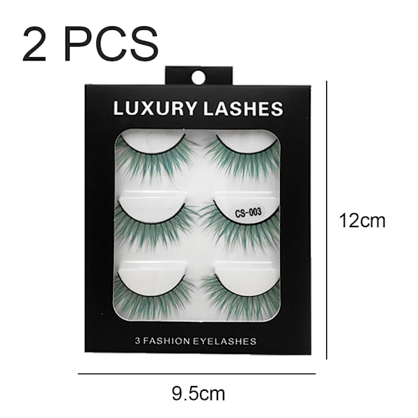6 Par Fluffiga Fransar 3D Mink Fransar Långa Tjocka Falska Fransar Fransar Makeup Mink Fransar