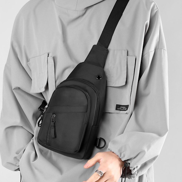 Bröstväska Messenger Bag Mode Casual Axelväska Multifunktionell Bröstväska