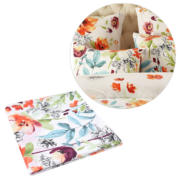 3 stk. Blomsterprint Sanding Dynebetræk Blødt Sengelinned Sæt Pudebetræk #King Size