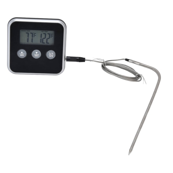 Meat Thermometer Smart 3 Buttons Digital LED Display