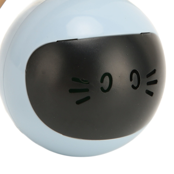 Automatisk Kattboll Leksak Touch Control USB Laddningsbar Interaktiv Smart Kattunge Rullande Boll med LED Färgrik Ljus Blå