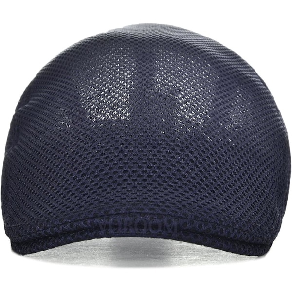 Mænds Åndbar Mesh Sommerhat Justerbar Newsboy Beret Ivy Cap Flade Hat